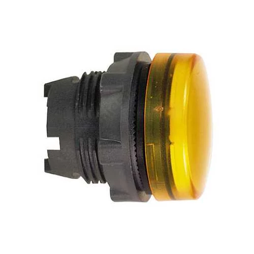 Jelzőlámpa fej d22 LED-hez kerek narancs magas 1-lámpa fekete IP66 Harmony XB5 Schneider