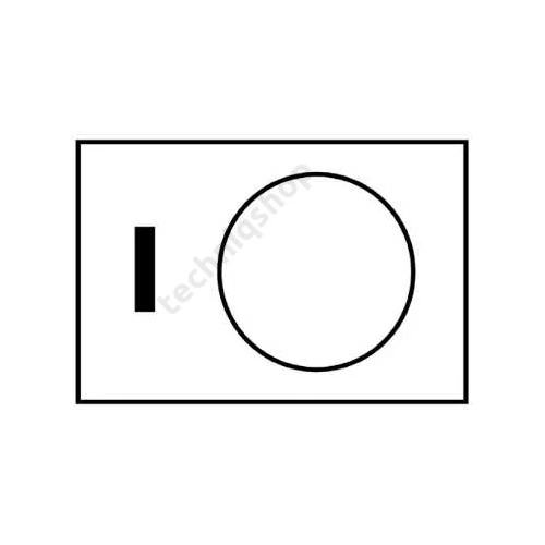 Felirati tábla darukapcsolóhoz " I "-szimbólummal fehér négyszögletes-forma 40mm-sz ZB2 Schneider