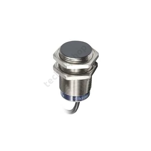 Induktív közelítésérzékelő síkbaálló 15mm-hatótáv menetes henger fém PNP DC OsiSense XS Schneider
