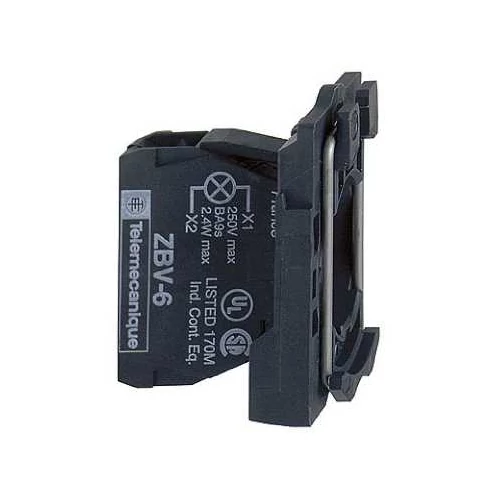 Világító blokk LED 24V/AC 24V/DC zöld-fényű előlaprögzítésű csavaros Harmony XB5 Schneider
