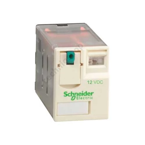 Miniatűr relé 6A 4v dugaszolós 12VDC monostabil IP40 Zelio RXM Schneider