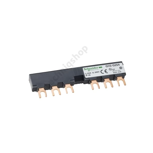 Sínblokk GV2/U/D/K-hoz villás 3F 3P 63A 108mmx szigetelt 54mm-osztás TeSys GV2-G Schneider