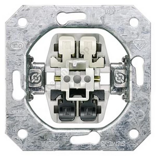 Delta 102 2-pólusú kapcsoló betét süllyesztett rugós IP20 cserélhető LED-jelzőfény 1- 5TA SIEMENS
