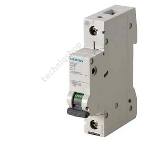 Kismegszakító 1P 16A C-jelleg 400V AC 6kA/60898 6kA/60947 SENTRON SIEMENS