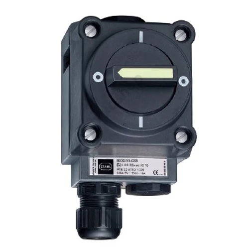 Rb tokozott kapcsoló 16A/690VAC IP65 2P Be-Ki kapcsoló műanyag 1, 2-zóna/gáz R.STAHL