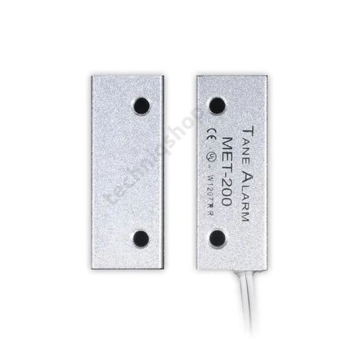 Nyitásérzékelő (reed-relé) 2vez. fémre oldal-kivezetés 38mm k.táv falonkívüli TANE ALARM