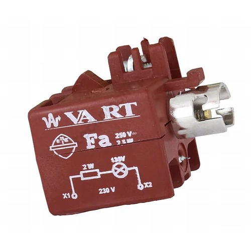 Jelzőlámpa foglalat ellenállással 6-130V/AC 6-130V/DC BA9s előlapra-rögzítés VA Elektronika