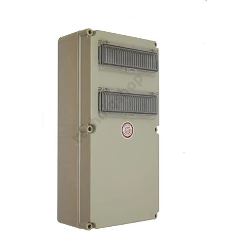 Üres szekrény 2x12modul kalapsínnel műanyag 600mmx 300mmx 170mm PVT 3060 ÁK 2x12 Csatári Plast