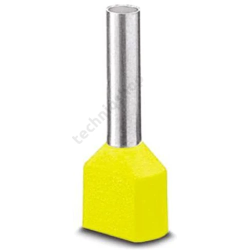 Érvéghüvely szigetelt iker 2x 6mm2 23mm sárga H6,0/23D ZH GE SV Weidmüller