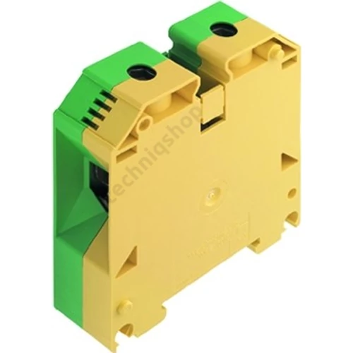 Földelő sorkapocs 1-szintes 16-70mm2 zöld/sárga TS35 csavaros WPE 70N/35 Weidmüller