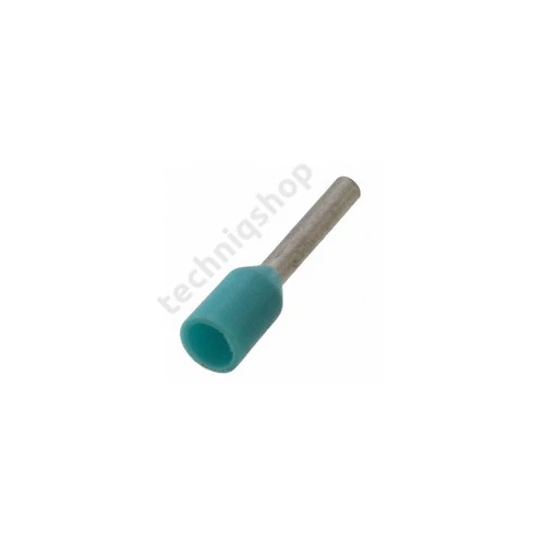 Érvéghüvely DIN-VDE szigetelt normál 0.34mm2 6mm türkizkék TRACON