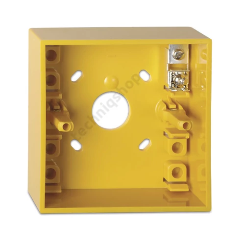 Fali doboz hátsó rész DM7xx kézi jelzésadóhoz IP24D sárga 88x88x32mm UTCF