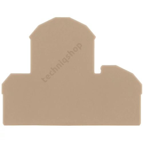 Sorkapocs véglap bézs 1,5mm RKD2,5,RKD4 sorkapocshoz AP 4 BG CONTA-CLIP