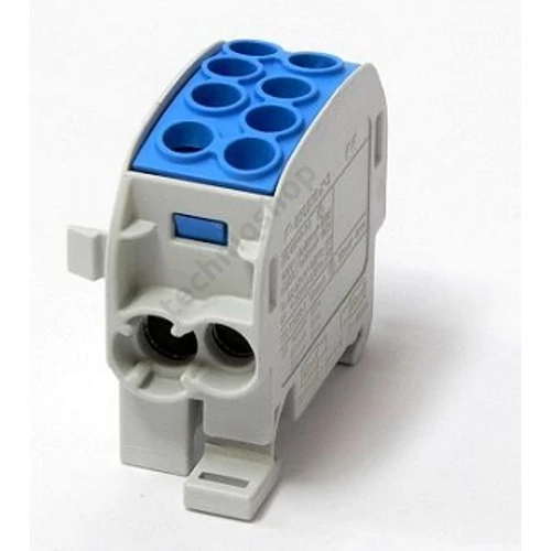 Fővezetéki leágazókapocs 202/125A Cu/Al ónozott kék 2x35+2x25mm2 1-pólus HLAK 35/25 N LEIPOLD