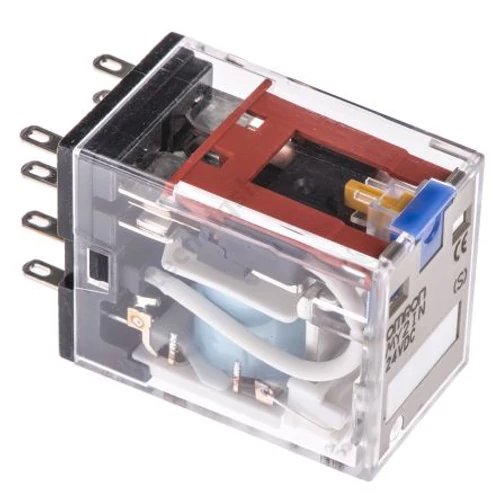 Teljesítményrelé 10A 2-v dugaszolós 24VDC monostabil MY2IN 24DC (S) OMRON