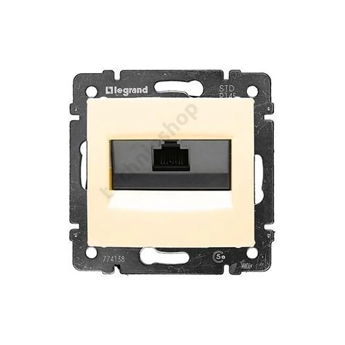 Valena adatcsatlakozó dugalj UTP RJ45 8(8) Cat5e krém csavaros LEGRAND