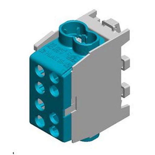 Fővezetéki leágazókapocs 150/125A Cu/Al csavaros kék 2x35+2x25mm2 HLAK 35 1/2 M2 Pollmann