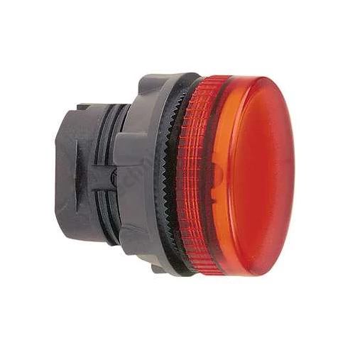 Jelzőlámpa fej d22 LED-hez kerek piros magas 1-lámpa fekete IP66 Harmony XB5 Schneider