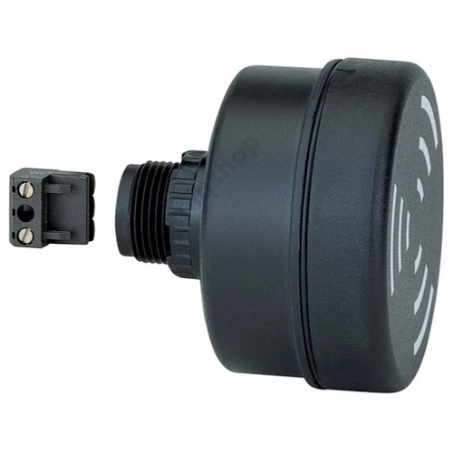 Sziréna 8-hangú mini beépíthető d22mm 14V DC 0.08A 100dB fekete-ház műanyag IP65 EM WERMA