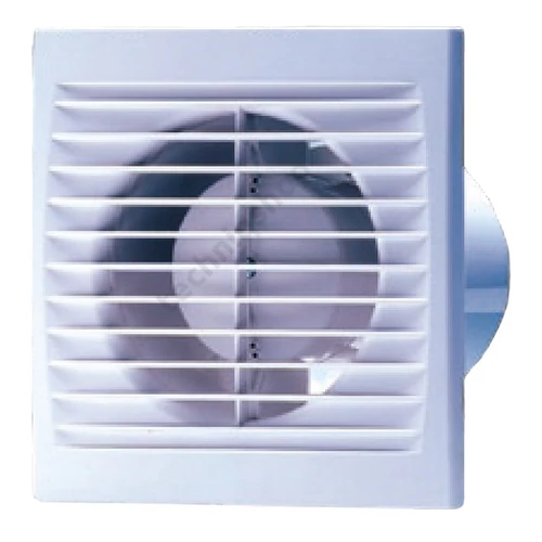 Ventilátor lapos+időzítő 98m3/h 100mm csőre szerelés 230V 50Hz fehér műanyag 100ST SIKU