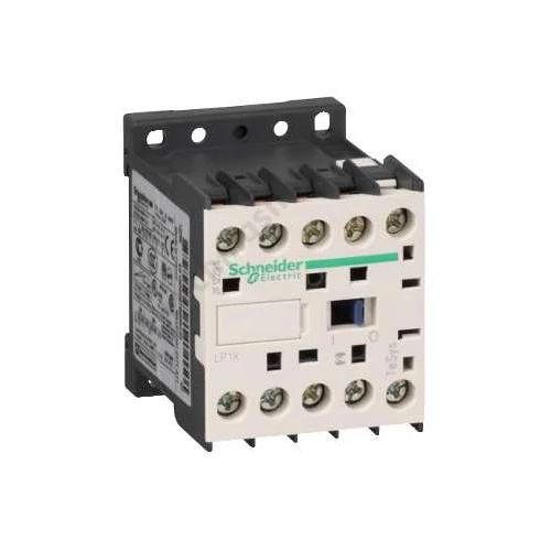 Kontaktor (mágneskapcsoló) 4kW/400VAC-3 3-Z 24VDC 1-ny csavaros 20A/AC-1/400V TeSys LP1-K Schneider