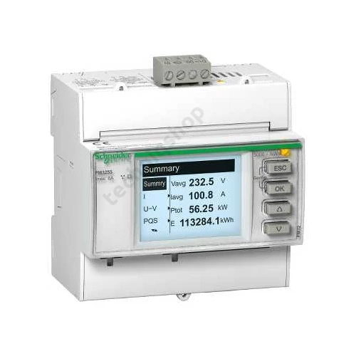 Multifunkciós teljesítménymérő sorolható MODBUS elektronikus 5A 5M PowerLogic PM3000 Schneider