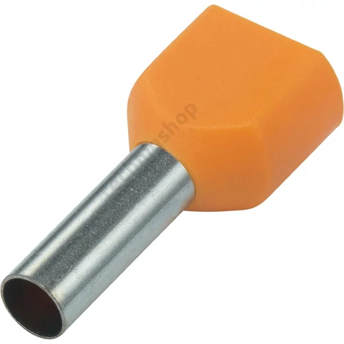 Érvéghüvely szigetelt iker 2x 0.5mm2 14mm narancs H0,5/14 ZH OR SV Weidmüller