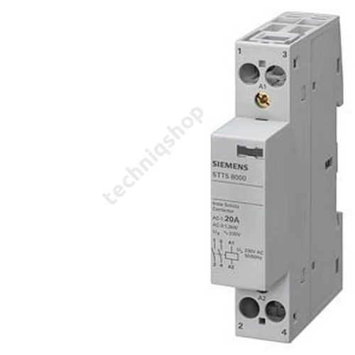 Installációs kontaktor sorolható 20A 250V AC 2-z 230V AC-műk 1mod 5TT SIEMENS