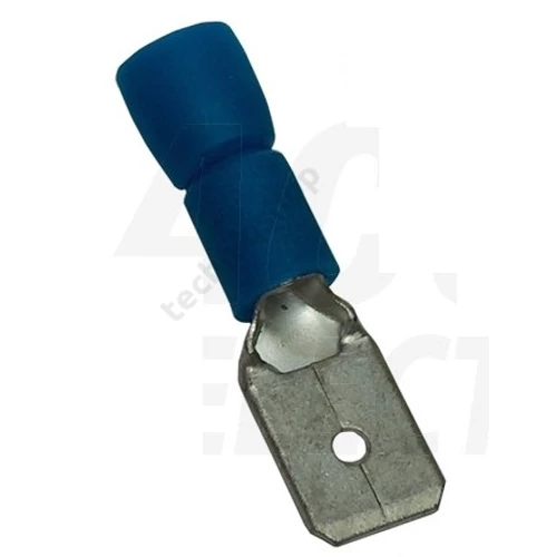 Csúszósaru 22,2mm dugó részlegesen szigetelt 32A kék lapos 6,3x0,8 mm réz 1,5-4mm2 TRACON