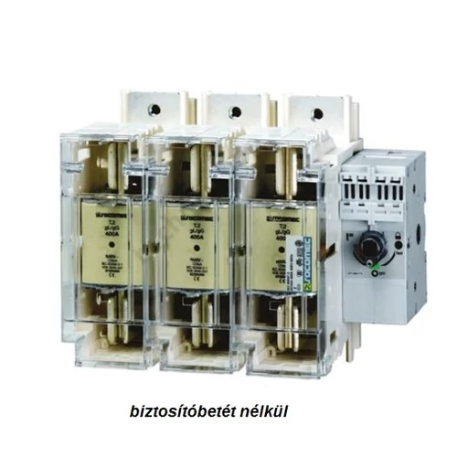 Biztosítós szakaszolókapcsoló NH00 3-pólus 125A 690V ráépíthető IP2X Fuserbloc SOCOMEC
