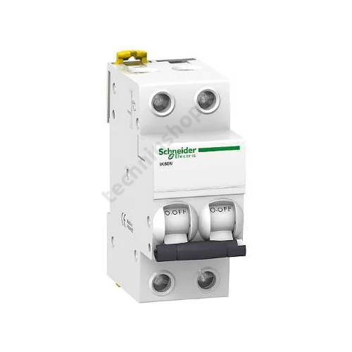 Kismegszakító 2P 20A C-jelleg 400V AC 6kA/60898 Acti9 iK60N Schneider