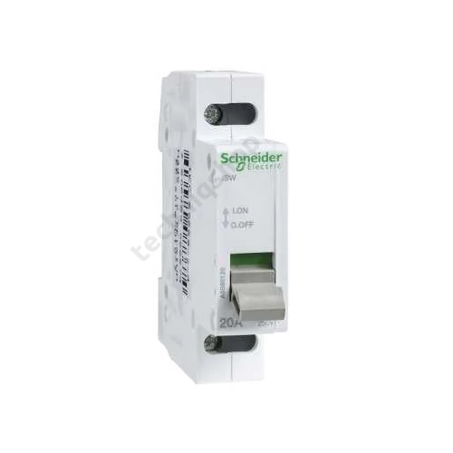 Sorolható szakaszoló Be-Ki kapcsoló 1P 20A 250V AC 1M 1z Acti9 iSW Schneider