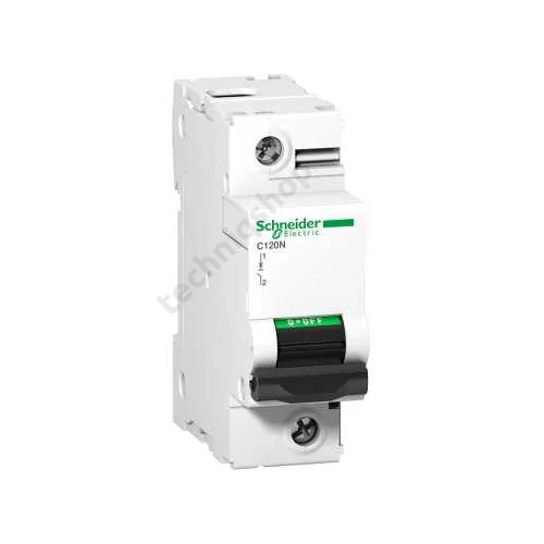 Kismegszakító 1P 80A C-jelleg 415V AC 10kA/60898 10kA/60947 Acti9 C120N Schneider