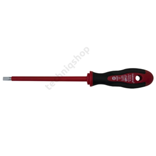 Csavarhúzó 3x0,5x100mm th.185mm 1000V VDE piros-fekete 2-komponensű markolat Haupa