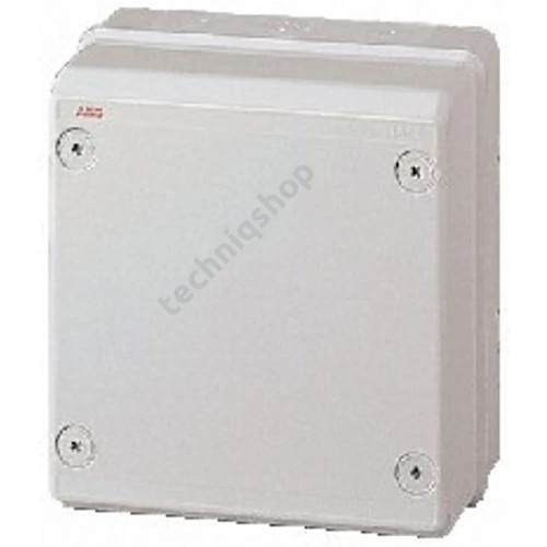 Kötődoboz falonkívüli műanyag 205mm x 220mm 140mm szürke teli fedél-fedél IP65 System Pro E ABB