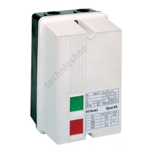Komplett motorindító tokozott direkt 16,5-20A 11kW/400VAC-3 380-400VAC IP54 DTMn-K11 Ganz KK
