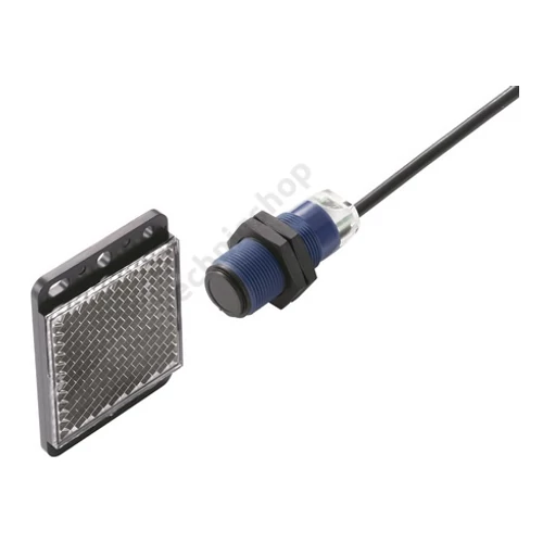 Fotokapcsoló prizmás 2m-kábel M18 sötétre kapcsol 4m-max.kapcs.táv PNP 12-24VDC Panasonic