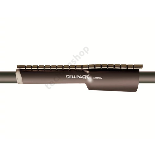 Zsugorcső cipzáras fekete gyantás 93mm/ 26mm-átmérő 1m közepes falú melegzsugor SRMAHV Cellpack