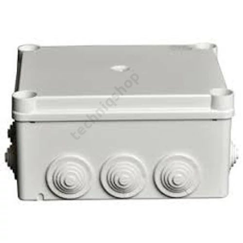 Kötődoboz falonkívüli műanyag 160mm x 135mm 77mm szürke teli fedél-fedél IP55 System Pro E ABB