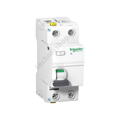 Áram-védőkapcsoló (Fi-relé) analóg 2P 25A 300mA A-típus 1.5kA Acti9 iID Schneider
