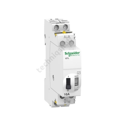 Impulzusrelé sorolható mechanikus 16A 24-250V AC 230-240V/ AC-műk. 1M 1z 1v Acti9 iTL Schneider