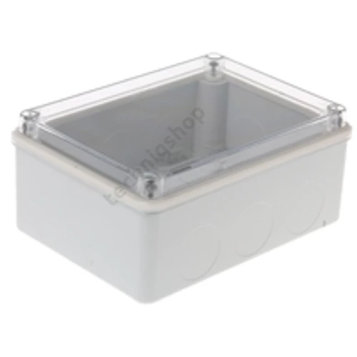 Kötődoboz falonkívüli műanyag 151mm x 110mm 66mm szürke teli fedél-fedél IP55 System Pro E ABB