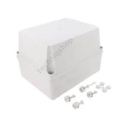 Kötődoboz falonkívüli műanyag 220mm x 170mm 150mm szürke teli fedél-fedél IP55 System Pro E ABB