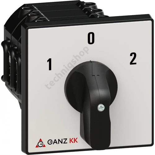 Terhelés 0-1-2 átkapcsoló 3-pólus 63A előlapra KK2-63-6006 Ganz KK