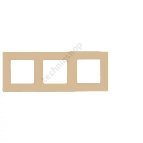 Niloé keret 3-as világos fa dekor vízszintes és függőleges műanyag LEGRAND