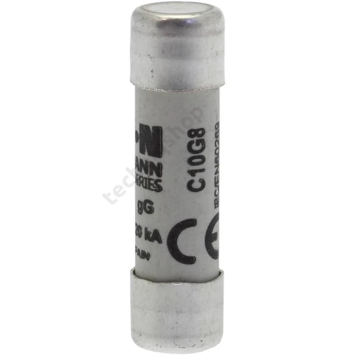 Hengeres biztosítóbetét gG gL/gG 10x38mm 8A 500V AC Bussmann EATON