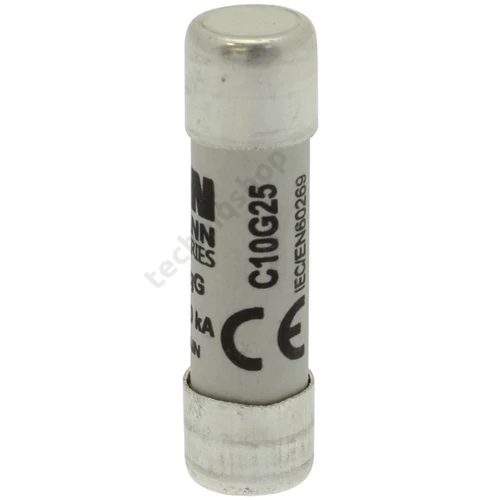 Hengeres biztosítóbetét gG gL/gG 10x38mm 25A 500V AC Bussmann EATON