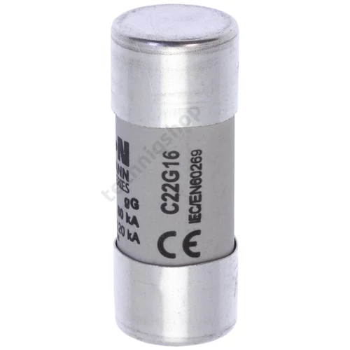 Hengeres biztosítóbetét gG gL/gG 22x58mm 16A 690V AC Bussmann EATON