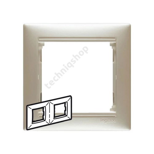 Valena keret 2-es kagylóhéj vízszintes műanyag LEGRAND