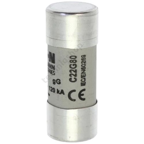Hengeres biztosítóbetét gG gL/gG 22x58mm 80A 500V AC Bussmann EATON